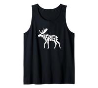 Suecia Sverige Moose Word Art - Animal Divertido Camiseta sin Mangas
