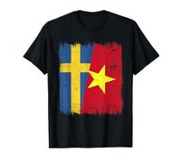 Suecia Vietnam Media Bandera Sueca Vietnamita Historia Camiseta
