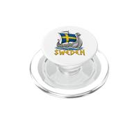 Suecia Viking Barco Nórdico Sueco Escandinavo Orgullo Diseño PopSockets PopGrip para MagSafe