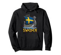 Suecia Viking Barco Nórdico Sueco Escandinavo Orgullo Diseño Sudadera con Capucha