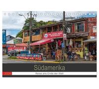 Südamerika - Reise ans Ende der Welt (Tischkalender 2026 DIN A5 quer), CALVENDO Monatskalender: Rundreise durch Südamerika
