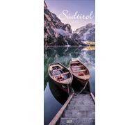 Südtirol 2027: Schmaler Wandkalender. Foto-Kunstkalender von Südtirol. PhotoArt Vertikal Kalender. 28,5 x 69 cm.
