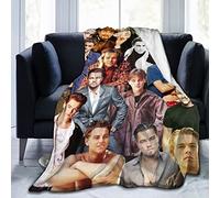 Suehome Manta Leonardo Dicaprio suave y cómoda de lana polar para sofá, oficina, coche, camping, yoga, viajes, decoración del hogar, manta de playa de felpa acogedora, regalo
