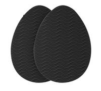 Suela antideslizante para zapatos, Almohadillas antideslizantes autoadhesivas de silicona for zapatos, multicolor, varios tamaños, 2 unidades(Round Head-black)