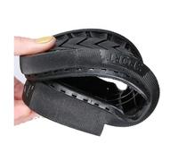 Suela completa para reparación de zapatos de trabajo, suela de goma, suela de repuesto, media suela y plantilla de zapatos de tacón (Schwarz, 40)