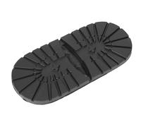 Suela de goma antideslizante en la parte delantera y del talón, accesorios de reparación de zapatos, con función de silencio, para mayor comodidad y resistencia al desgaste (tacón negro)
