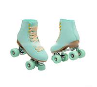Suela de goma antideslizante para patines de ruedas para adultos, tamaño ajustable (verde 37)