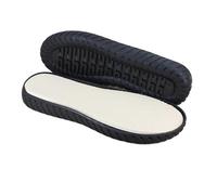 Suela de goma para otoño e invierno, con ganchos, suela de cristal transparente, protector de tendón, sandalias tejidas a mano (negro, 35-231 mm)