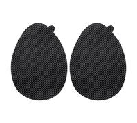 Suelas antideslizantes para zapatos, Adhesivos Suela Autoadhesivos Multicolor 90x65mm 2 Piezas(Black-thin)