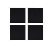 Suelas antideslizantes para zapatos, Almohadilla de suela de zapato de goma negra, elipse y formas cuadradas(Square-2pairs)