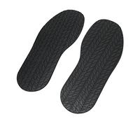 Suelas Completas, 3,7 Mm de Grosor, 1 par de Reducción de Ruido, Suela de Reparación de Calzado de 5,1 Pulgadas de Ancho para Bricolaje (Negro)