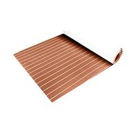 Suelo Barco, Teca Sintetica Barco 2400 * 600 * 6mm autoadhesivo en barco espuma cubierta de teca Eva Foam Pavimento marino Yate Cubierta de yate Hoja de bote antideslizante MARINOS(Light Brown)