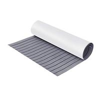 Suelo Barco, Teca Sintetica Barco 2400 * 600 * 6mm autoadhesivo en barco espuma cubierta de teca Eva Foam Pavimento marino Yate Cubierta de yate Hoja de bote antideslizante MARINOS(Light Grey)