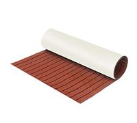 Suelo Barco, Teca Sintetica Barco 2400 * 600 * 6mm autoadhesivo en barco espuma cubierta de teca Eva Foam Pavimento marino Yate Cubierta de yate Hoja de bote antideslizante MARINOS(Dark Brown)