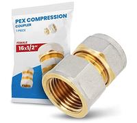 Suelo Calefacción Conector Recto 16 x 1/2'' RH PEX-AL-PEX | Compresión Múltiples Capas de Tubería Tornillo