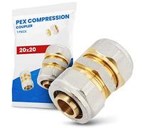 Suelo Calefacción Conector Recto 20 x 20 mm PEX-AL-PEX | Compresión Múltiples Capas de Tubería Tornillo