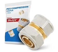 Suelo Calefacción Conector Recto 25 x 3/4'' RH PEX-AL-PEX | Compresión Múltiples Capas de Tubería Tornillo