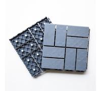 Suelo Connect Cuadrado 30 X 30 X 2 Cm, FáCil InstalacióN, con Almohadilla Insonorizada, Excelente Drenaje, para Piscina, BalcóN y Patio Trasero(Blue,24p)