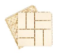 Suelo Connect Cuadrado 30 X 30 X 2 Cm, FáCil InstalacióN, con Almohadilla Insonorizada, Excelente Drenaje, para Piscina, BalcóN y Patio Trasero(White,12p)