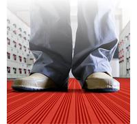 Suelo de Caucho Junta de Goma Antideslizante a Prueba de Golpes, Lámina de Goma Aislante Protectora de Seguridad, Alfombra de Goma Impermeable para Talleres(Red,7mx1mx5mm(23'x3'x3/16"))