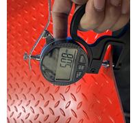 Suelo de Caucho Placa de Goma Diamantada de 5 mm de Grosor, Resistente, Felpudo para Entrada, Alfombra de Interior con Reverso de Goma Negra, Felpudos para Perreras(Red,1x3m (3.3 x 9.8ft))