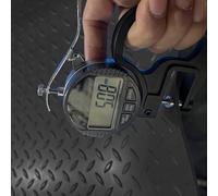 Suelo de Caucho Placa de Goma Diamantada de 5 mm de Grosor, Resistente, Felpudo para Entrada, Alfombra de Interior con Reverso de Goma Negra, Felpudos para Perreras(Black,1x1m (3.3 x 3.3ft))