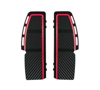 Suelo de Conducción Diamond Cut Compatible con Harley Touring(Black Red) | Adecuado para los modelos Harley Street, Road, FLH/T, FLHX y FLTRX