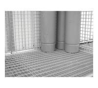 Suelo de rejilla eurokraft pro, sobre ruedas