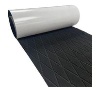 Suelo EVA Barco Alfombra Suelo de Barco Diamante 240x60cm, Cubierta Espuma EVA, Estera Marina, Hoja autoadhesiva Antideslizante, lancha, Kayak, Jet Ski, jardín, natación(Full Black)
