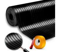 Suelo Goma 50 cm x 2 M para Zonas de Alto tráfico. Alfombra Antideslizante SBR, Resistente a Golpes y Aceite. Ideal como Suelo Garaje para Autos, Motos y Herramientas. Instalación rápida y Sencilla.