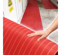 Suelo Goma Antideslizante Alfombrilla de Caucho Aislante de 6 mm Espesor, Rollo Suelo de Caucho para Alta Tensión, Almohadilla Antideslizante y no Conductora para Suelos(0.8x3.9 m (2.6x12.8 ft))