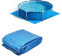 Suelo para Piscina Desmontable Cuadrada (335x335cm). Tapiz Suelos Piscinas Desmontables para jardín. Suelo Piscinas Exterior Cuadrada. Base Piscina Desmontables para Cesped Jardin.