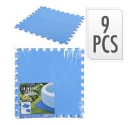 Suelo Protector para Piscinas Desmontables 50 x 50 cm (9 Unidades)