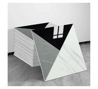 Suelo Vinilico Autoadhesivo Adhesivos retro en blanco y negro imitación azulejos de cerámica for cocina, resistentes a salpicaduras, autoadhesivos(03,30 PCS)