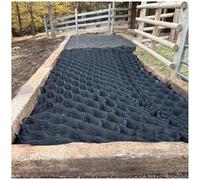 Suelos de grava duraderos de 10 cm de profundidad, adoquines permeables y rejillas de control de barro para granjas de caballos, cimientos de pendientes/cobertizos, solución de estabilización de suelo
