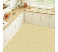 Suelos de Vinilo Adhesivos para Suelos Imitación madera amarilla Baldosas Adhesivas Impermeables Autoadhesivas Fáciles de Aplicar Vinilo Adhesivo Pared Cocina Baño 10x10 (10 Piezas)