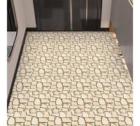 Suelos de Vinilo Adhesivos para Suelos Ladrillo marrón claro Baldosas Adhesivas Impermeables Autoadhesivas Fáciles de Aplicar Vinilo Adhesivo Pared Cocina Baño 10x10 (10 Piezas)