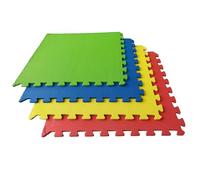 SUELOSPORT Suelo Gimnasio, Pack Esterilla Fitness Goma Eva Antideslizante, Tatami Puzzle Antideslizante, Estera Protectora Suelo, Goma Espuma, 60cm x 60cm x 1cm - 8 piezas (2,88 m²) Multicolor
