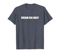 Sueña a lo Grande Camiseta, Hombre, Azul Jaspeado, 4XL