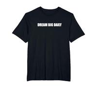 Sueña a lo Grande Camiseta, Hombre Tallas Grandes, Negro, 4X Alto