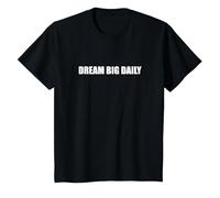 Sueña a lo Grande Camiseta, Niños, Negro, 4 años