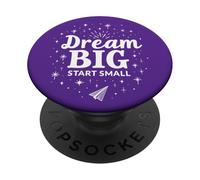 Sueña Big Start Pequeña Motivación PopSockets PopGrip Adhesivo