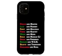 Sueña como Martin, lidera como Harriet regalo en Black History Carcasa para iPhone 11
