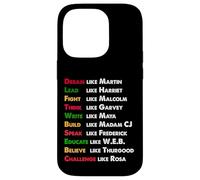 Sueña como Martin, lidera como Harriet regalo en Black History Carcasa para iPhone 14 Pro