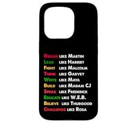 Sueña como Martin, lidera como Harriet regalo en Black History Carcasa para iPhone 15 Pro