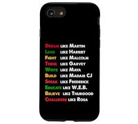 Sueña como Martin, lidera como Harriet regalo en Black History Carcasa para iPhone SE (2020) / 7 / 8