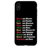 Sueña como Martin, lidera como Harriet regalo en Black History Carcasa para iPhone XS Max