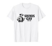 Suena Gay Estoy En Divertido Cowboy Gay Pride Parade Western Meme Camiseta