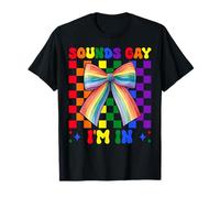 Suena Gay I'm In Funny Bandera del Orgullo Gay LGBTQ Camiseta