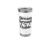 Sueña más allá de la inspiración espacial visible Vaso térmico de acero inoxidable de doble pared